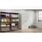 Hirsh Storage Cabinet, 72 in H, 36 in W, 18 in D, Recessed Twist, Keyed, Light Gray, 4 Shelves 22006 - alternate 13