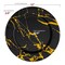 Smarty Had A Party 13 Black with Gold Marble Round Disposable Paper Charger Plates 120 Plates, 120PK 2690-RGBM-CASE - alternate 5