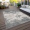 Homeroots 9' X 12' Gray And Beige Abstract Washable Indoor Outdoor Area Rug 599500 - alternate 7