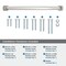 Amerock Surpass 12 inch 305mm Center-to-Center Satin Nickel Appliance Pull BP55523G10 - alternate 3