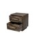Homeroots 26" Brown Solid Wood Carved Geometric Two Drawer Nightstand 661247 - alternate 6