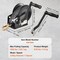 Vevor Hand Winch Heavy Duty Hand Crank 1600lbs 33ft Polyester Strap for Boat/ATV KW1600 - alternate 5