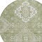 Homeroots 8' Artichoke Green Beige And Ivory Round Medallion Washable Indoor Outdoor Area Rug 589022 - alternate 6
