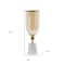 Homeroots 16" Gold And White Glass And Marble Table Vase 565437 - alternate 6