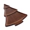 Picnic Time Family Of Brands Christmas Tree Sectioned Serving Tray, Stained Parawood 847-04-512-000-0 - alternate 1