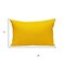 Homeroots 12" X 18" Yellow Cotton Lumbar Throw Pillow 529175 - alternate 4