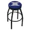 Holland Bar Stool Co 36" Blk Wrinkle Xavier Swivel Bar Stool, Accent Ring L8B2B36Xavier - alternate 1