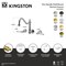 Kingston Brass Two-Handle Wall Mount Kitchen Faucet, Antique Brass KS1283BPL - alternate 2
