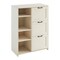 Homeroots 43" Antiqued White Distressed Wood Three Drawers Filing Cabinet 568319 - alternate 7
