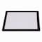 Excello Global Products Menu Holder For 8.5 x 11 Menus, Landscape Orientation, 12.6 x 10.2 Holder, Clear/Black SPLS-MENU-8511C - alternate 1