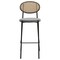 Leisuremod Euston Modern Wicker Bar Stool With Black Steel Frame, Grey, 2PK EC29GR2 - alternate 8