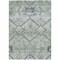 Homeroots 5' X 8' Artichoke Green Denim Blue And Silver Floral Washable Indoor Outdoor Area Rug 588853 - alternate 6