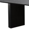 Homeroots 86" Black Solid Wood Pedestal Base Oval Dining Table 720691 - alternate 5