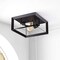 Jonathan Y Marfa Square 13" 2-Light Iron Modern Farmhouse LED Flush Mount, Oil Rubbed Bronze JYL7563A - alternate 7