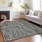 Homeroots 3' X 5' Black Gray And Ivory Striped Washable Indoor Outdoor Area Rug 583402 - alternate 9