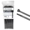 Kable Kontrol Metal Pawl Cable Ties, 11 in L, 3.18 in Max Bundle Dia., Black, Nylon 6-6 + Stainless Steel, 100 PK ctmp-11-50-100-bk - alternate 1
