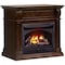 Procom Heating Dual Fuel Ventless Gas Fireplace, 26,000 BTU, T-Stat Control, Walnut Finish FBNSD28T-J-W - alternate 2