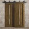 Sartodoors Sliding Closet Barn Bypass Doors 72 x 96 inches, Ego 5014 Marble Oak, Modern 6.6ft Rails Hardware EGO5014BBB-DMR-7296 - alternate 3