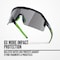 Jackson Safety Maxview+, Safety Glasses, Anti-Fog & Anti-Scratch, Smoke Lens, Black/Green Frame, Half-Frame 60003 - alternate 5