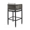 Armen Living Alegria Outdoor Patio Bar Stool in Aluminum with Gray Rope and Cushions LCAFBABL30 - alternate 5