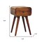 Homeroots 19" Brown Solid Wood Square One Drawer Nightstand 651573 - alternate 14