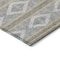 Homeroots 9' X 12' Gray Ivory And Brown Geometric Washable Indoor Outdoor Area Rug 599632 - alternate 6