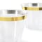 Elama 100 Piece 9 Ounce Disposable Plastic Gold Rimmed Party Cup Set 750124338M - alternate 5