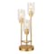 Jonathan Y Axel 20.5" 3-Light Modern Contemporary Metal/Seeded Glass Cluster LED Table Lamp, Gold Painting JYL3084B - alternate 1