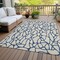 Homeroots 3' X 5' Beige And Blue Geometric Washable Indoor Outdoor Area Rug 599172 - alternate 9