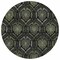 Homeroots 8' Green Gray And Charcoal Round Medallion Washable Indoor Outdoor Area Rug 587706 - alternate 7
