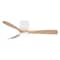 Vaxcel Maplewood, 52 in, White Flush Mount Ceiling Fan, Maple Blades, LED, Remote, DC F0137 - alternate 1