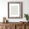 Homeroots 16" x 20" Gray And Brown Distressed Solid Wood Hanging Picture Frame with Mat 380274 - alternate 4
