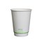 Kitch 24/7 Disposables White Compostable Smooth Insulated Paper Hot Cup, 12 Ounce, 500PK KC-SDC12W - alternate 2