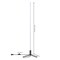 Jonathan Y Potts 60.5" Modern Contemporary Aluminum/Iron Integrated LED Post Floor Lamp, Black JYL7126A - alternate 9