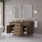 James Martin Vanities Brittany 60" Double Vanity, Pecan w/ 3 CM Parisien Bleu Silestone Top 655-V60D-PCN-3PBL - alternate 5