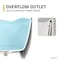 Anzzi Piete Series 32in W x 68in D x 25in H White Freestanding Bathtub MN6732WHS - alternate 8