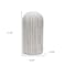 Homeroots 21" Gray And White Striped Ceramic Cylinder Floor Vase 608583 - alternate 5