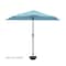 Pure Garden 9 Ft Semicircle Patio Umbrella, Blue 50-145-B - alternate 5
