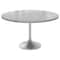 Leisuremod Round 47.24 in W, 29.35 in L, Sintered Stone/Stainless Steel, White VT23BS-48WS - alternate 1