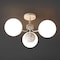 Jonathan Y Olivier 23.5" 3-Light Bohemian Farmhouse Iron/Frosted Glass LED Semi Flush Mount, White JYL7600D - alternate 7