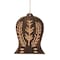 Homeroots Set of Four Brown Handmade Wood Bell Shaped Ornaments, 4PK 548240 - alternate 6
