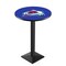 Holland Bar Stool Co 42" Blk Wrinkle Colorado Avalanche Pub Table, 36" dia. Top L217B4236ColAva - alternate 1