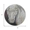 Homeroots 8' Ivory And Charcoal Round Animal Print Washable Indoor Outdoor Area Rug 630971 - alternate 5