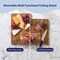 Happimess Hespera Handcrafted Acacia Wood Grain Reversible Cutting Board w/Juice Grooves and Built-In Handle,  CUT1004B-3SET - alternate 6