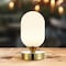 Jonathan Y Eli 8" Modern Minimalist Iron Rechargeable Integrated Portable LED Table Lamp, Brass Gold/White JYL7111C - alternate 12