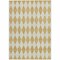 Homeroots 3' X 5' Gold And Light Brown Geometric Washable Indoor Outdoor Area Rug 577037 - alternate 8