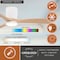 Vaxcel Maplewood, 52 in, White Flush Mount Ceiling Fan, Maple Blades, LED, Remote, DC F0137 - alternate 6