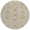Homeroots 8' Beige Blue And Brown Round Moroccan Washable Indoor Outdoor Area Rug 605141 - alternate 6