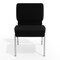 Flash Furniture 21''W Black Fabric Stacking Church Chair XU-CH0221-BK-SV-GG - alternate 8