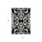 Homeroots 5' X 8' Black And Ivory Damask Washable Indoor Outdoor Area Rug 614408 - alternate 9